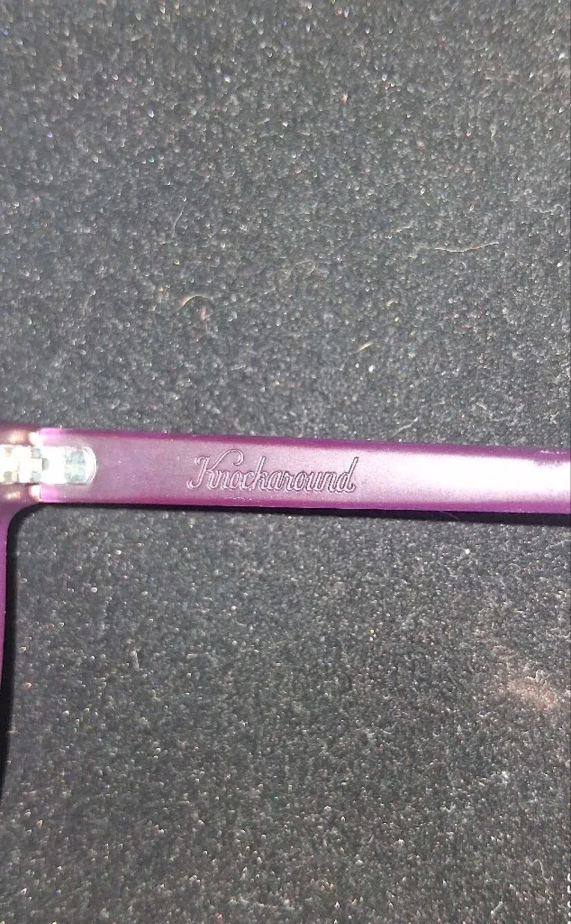 Kensie Purple Frame Sunglasses with Rose-Gold Mirror Lenses